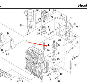 Z Axis Screw SMT Machine Parts KM1-M7128-00X KM1-M7128-01X For YV100II Mounter